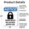 Signmission Door Must Be Locked, 18 in W x Rectangle, Plastic OS-2PACK-NS-P-1824-V-11501 - alternate 4